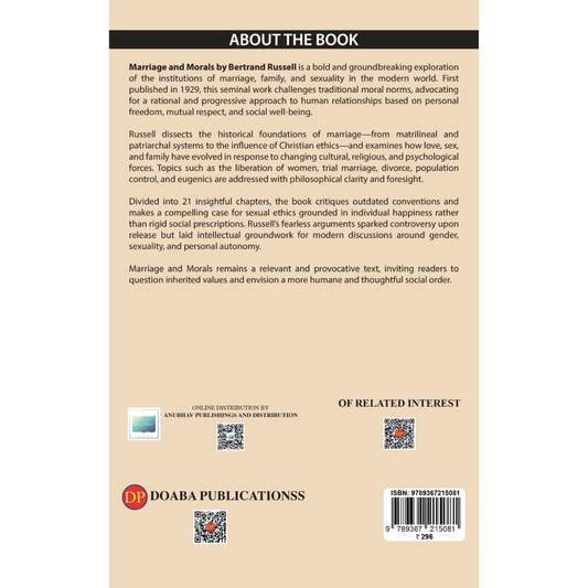 Marriage and Morals by Bertrand Russell